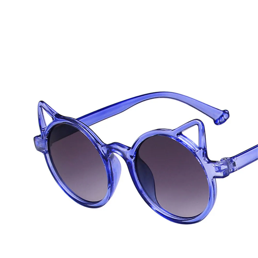 

Cute Red Cat Ear Kids Sunglasses Girls Pink Purple White Children Glasses Baby Boys Round Eyeglasses Party Outdoor