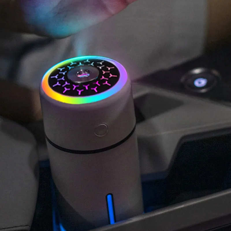 

320ML Cool Mist Humidifier, Mini Humidifier With Night Light, Quiet Portable Humidifier , for Car, Office, Etc