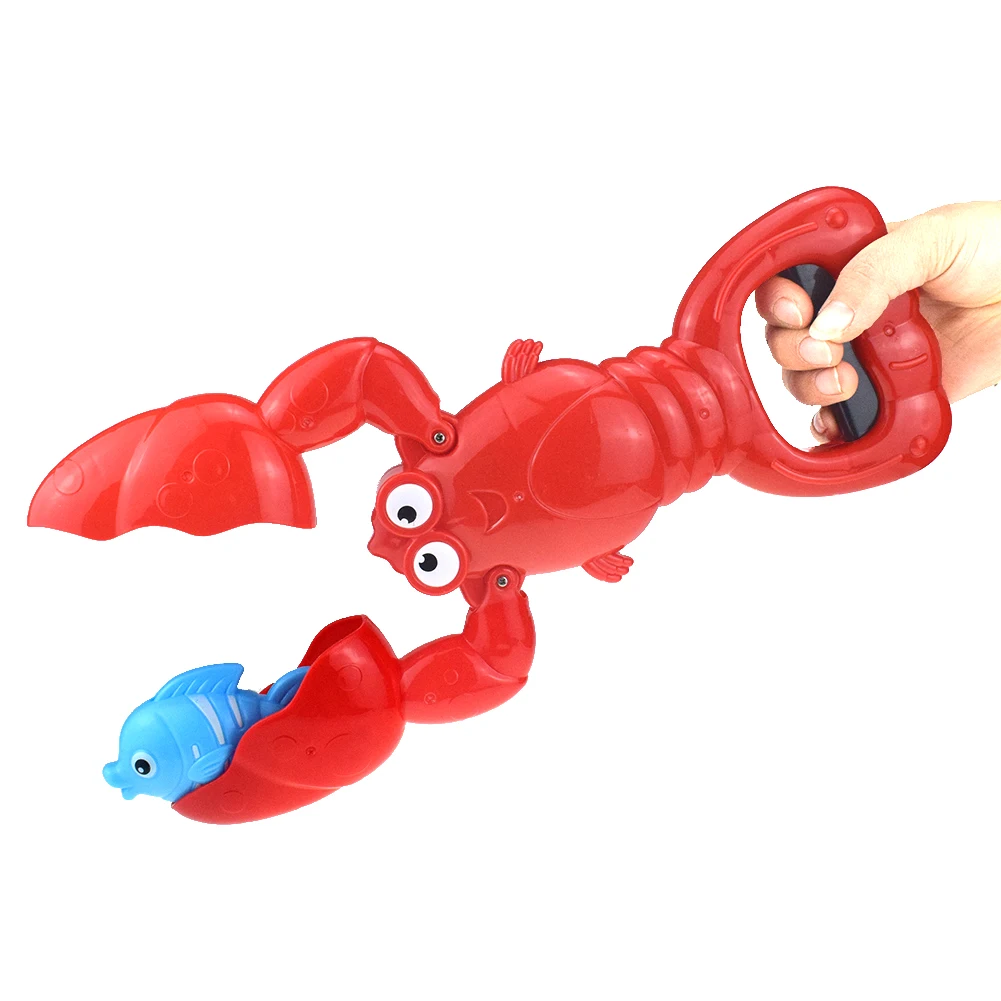 

Lobster manipulator toy Child Bath Toy Bathroom Various Marine Life Manipulator Gobble Early Educational Water Toy Kid Game Gift