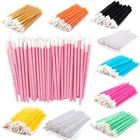 Палочки для губной помады, 50 шт., одноразовая кисть для губ, блеск для туши, аппликатор, тени для век, щетка для ресниц, аксессуары для макияжа для женщин