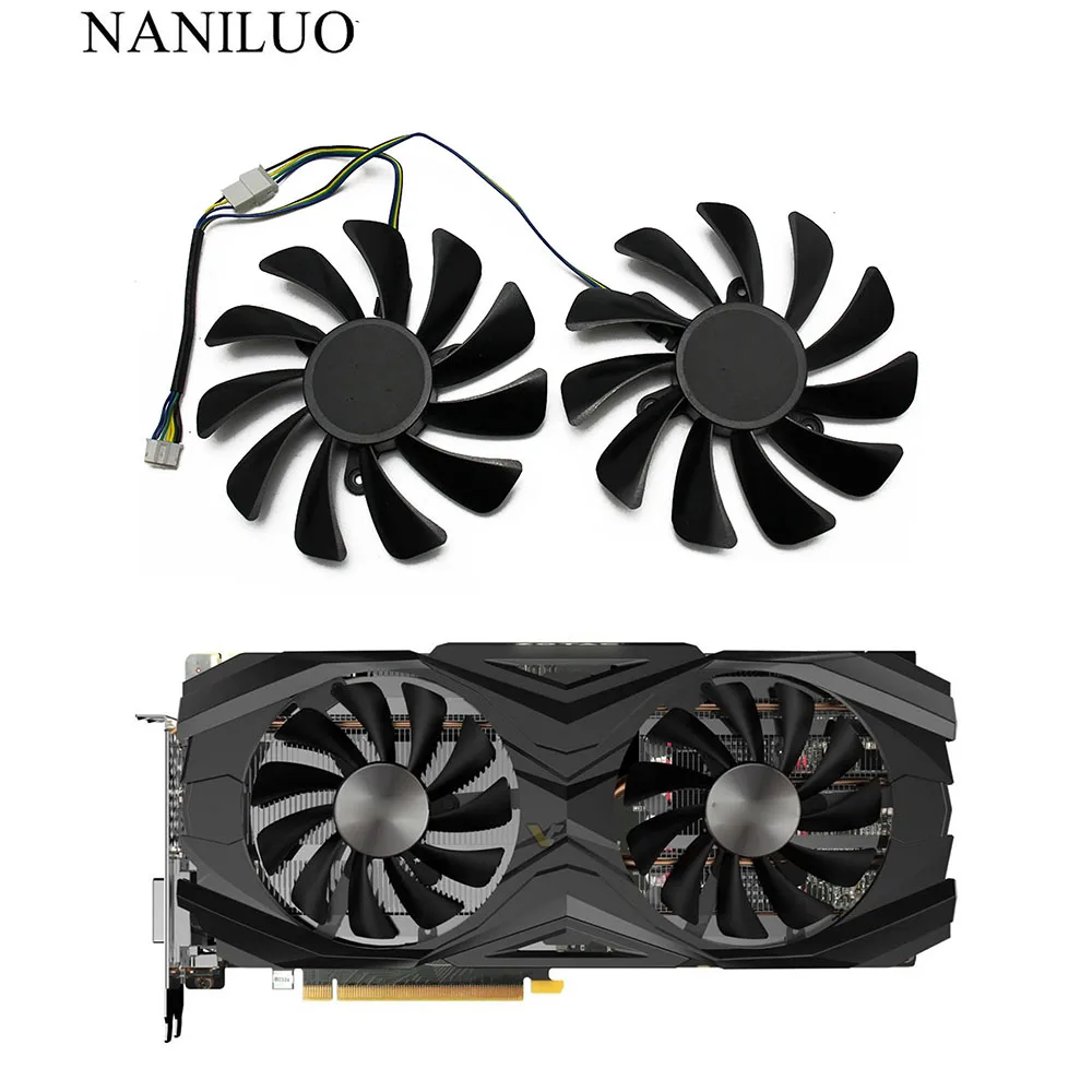 2 шт./б. 95 мм GAA8S2U GTX 1070 Ti 1080 для ZOTAC GeForce GTX1070Ti GTX1080Ti AMP Edition Core оокарты оождения|Кулеры