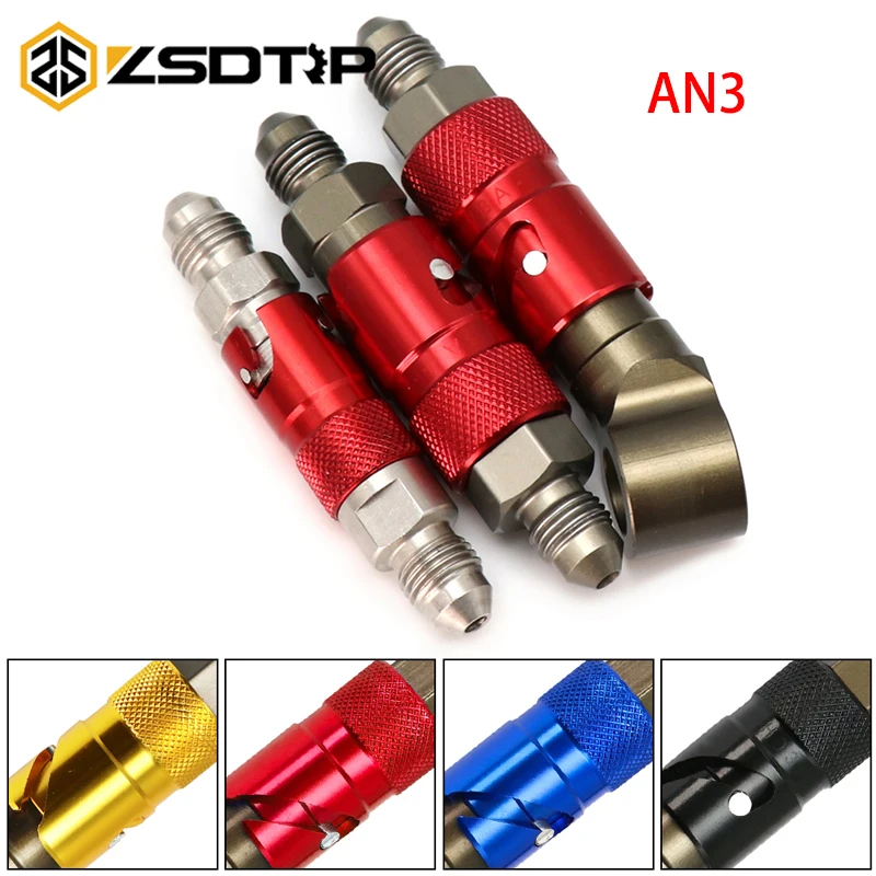 

ZSDTRP Universal AN3 Bend Straight Brake Hose Caliper Oil Breaker Disassembly Replace Brake Line Connector Aluminum