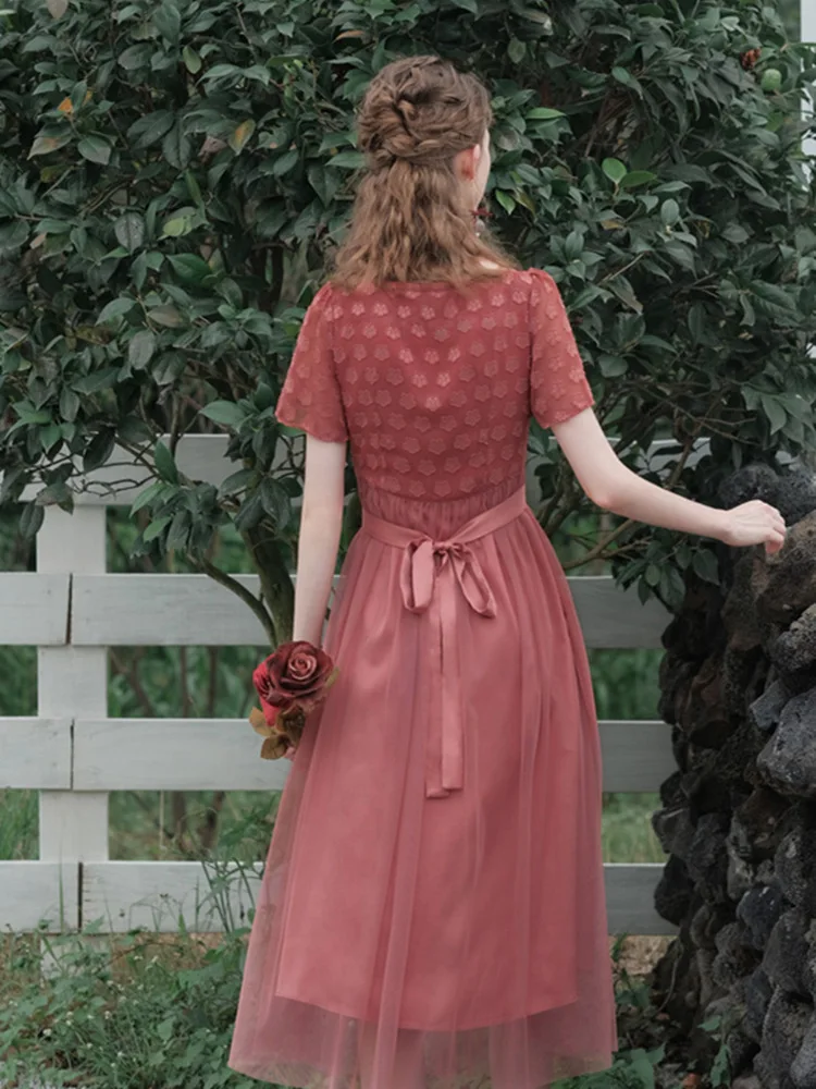 Женское винтажное шифоновое платье миди элегантное облегающее длинное Сетчатое