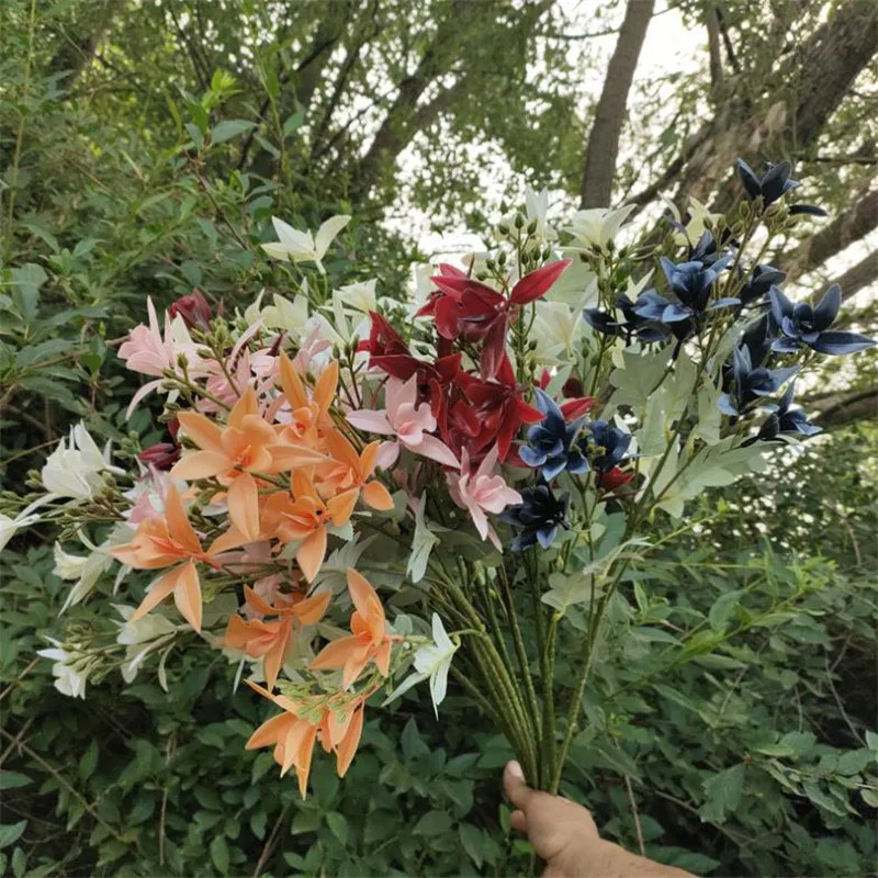 Искусственные длинные стебли Clivia (3 стебля/штука) длина 33 86 дюйма имитация