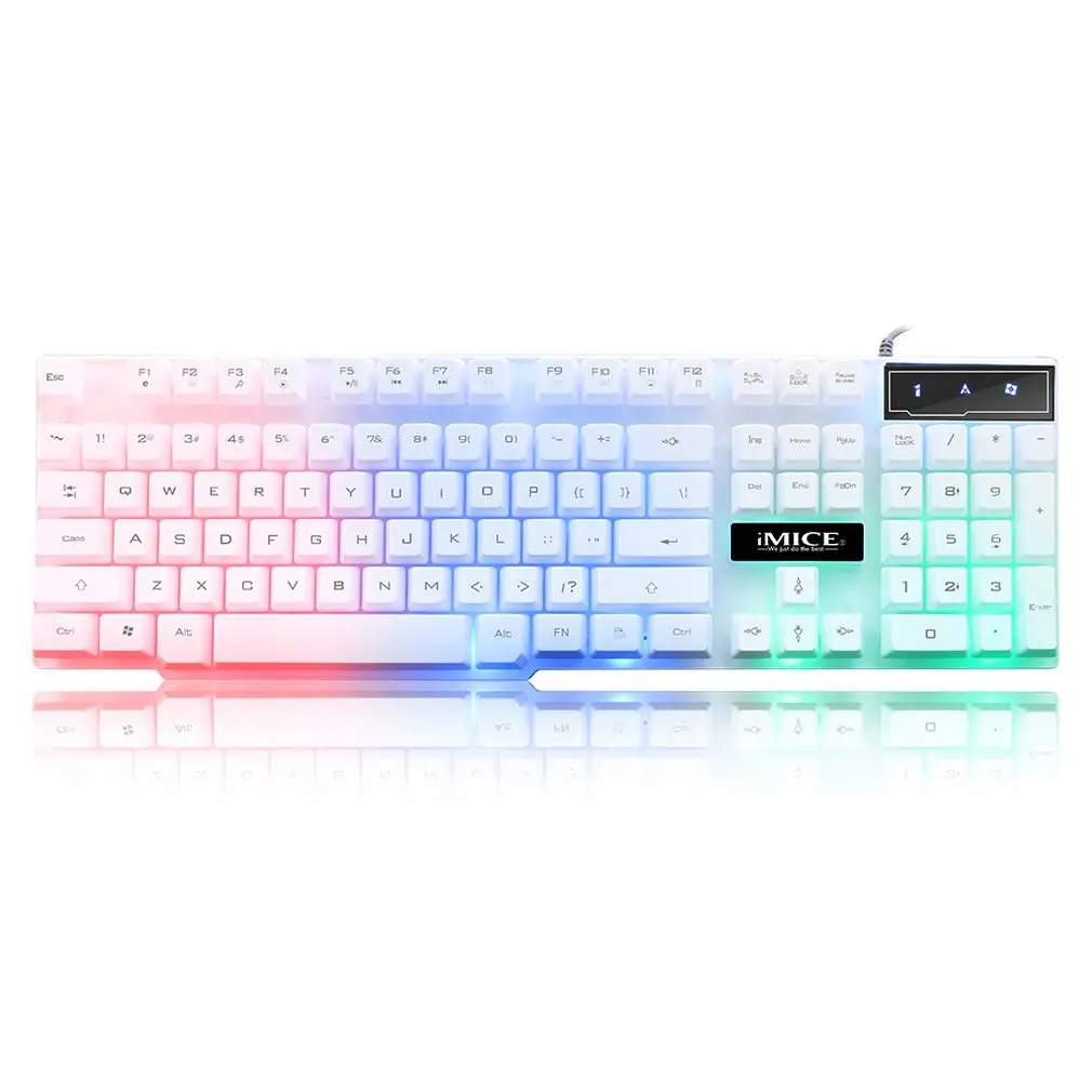 Игровая клавиатура iMice 104 клавишные колпачки с RGB подсветкой механическая игровые