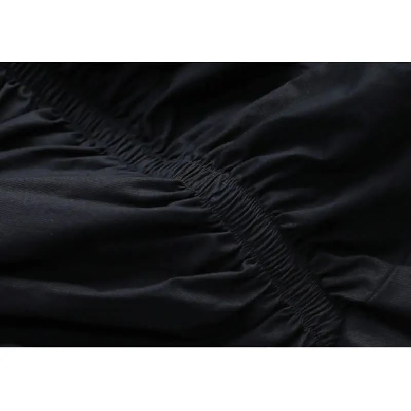 

XITAO New Irregular Patchwork Skirt Solid Color Slit A-line Elastic Waist Skirt 2021 Spring Autumn Trendy Loose All-match ZY5744