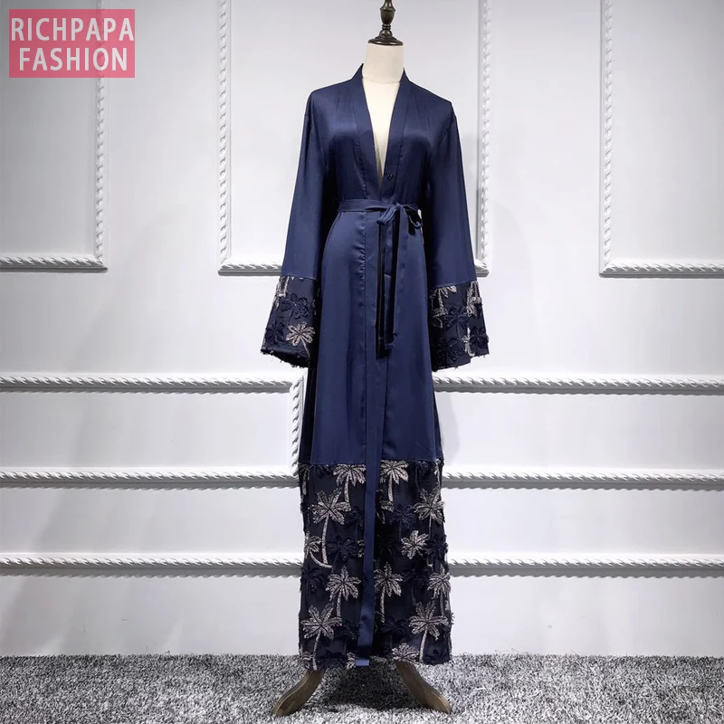 Цветочный кафтан искусственное кимоно кардиган женское платье в стиле Катара