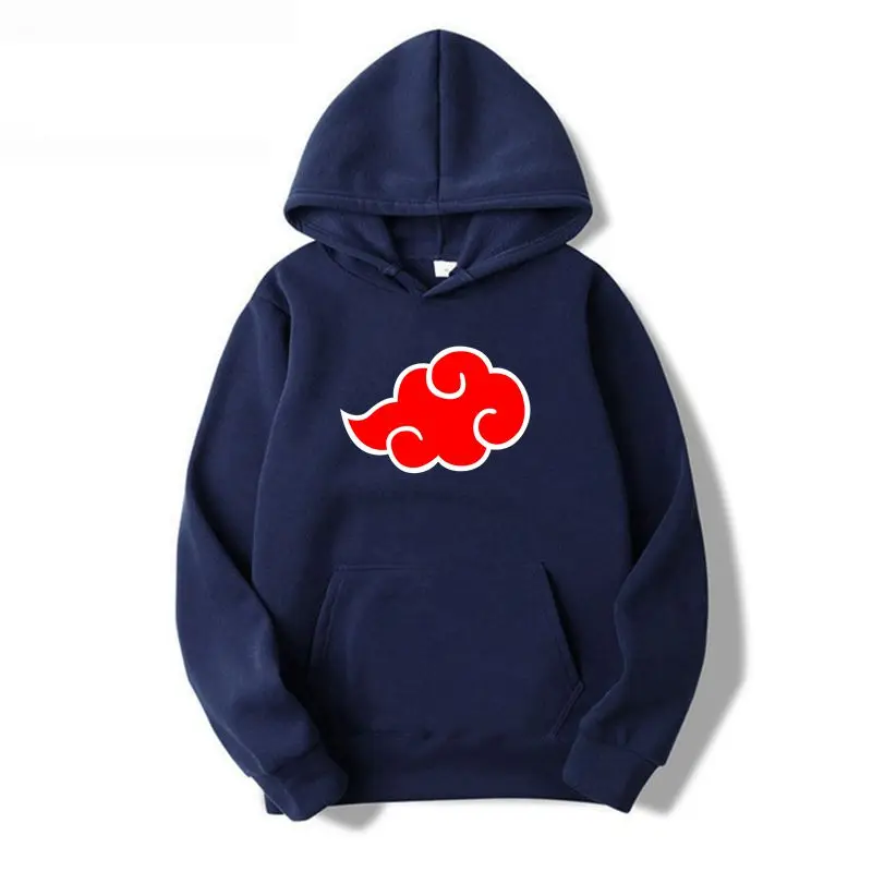 

Japanese Anime Akatsuki Cloud Symbols Pullover Hoodie Men Fashion Japan Hoodies Streetwear 2021Autumn Winter Sweatshirt