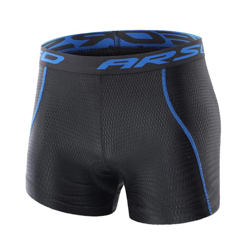 ARSUXEO Cycling Shorts bicycle Underwear Pro 5D Gel Pad men breathable mountain bike road riding mtb cycling underwear U05 | Спорт и