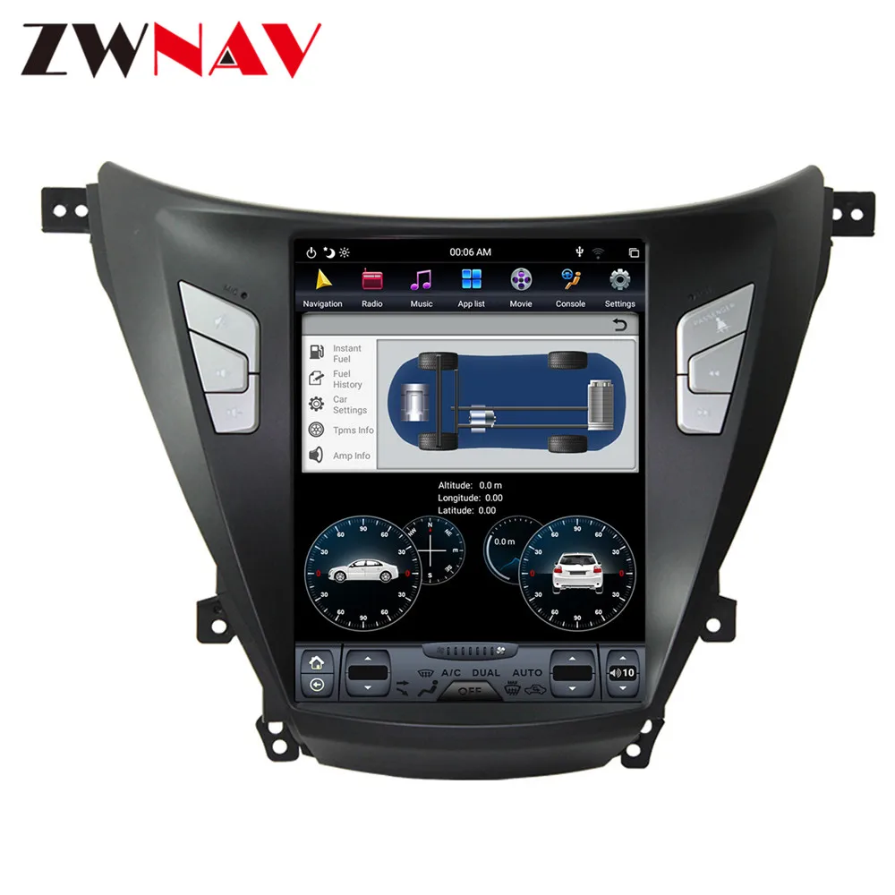 

PX6 Tesla Style Android 9.0 Car multimedia player head unit for Hyundai Elantra Avante 2012-2016 car gps navi radio audio stereo