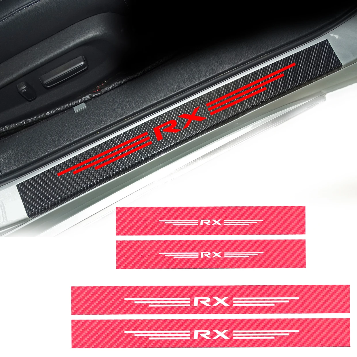 4 шт. автомобиль Накладка на порог двери Стикеры для Lexus RX 300 330 составляет 250 GX 400 460