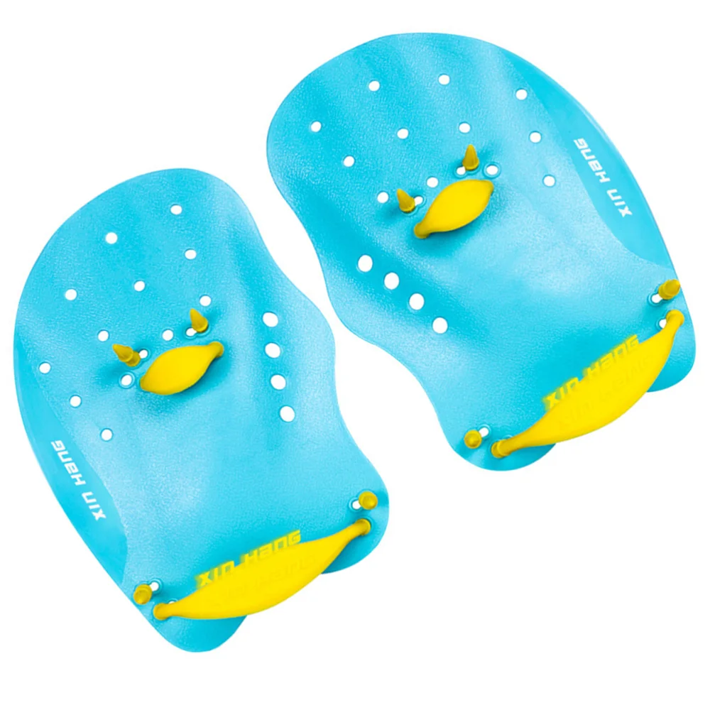 

1 Pair of Training Swim Webbed Swim Paddling Palm Swimming Practice Equipment for Adults Children - Size