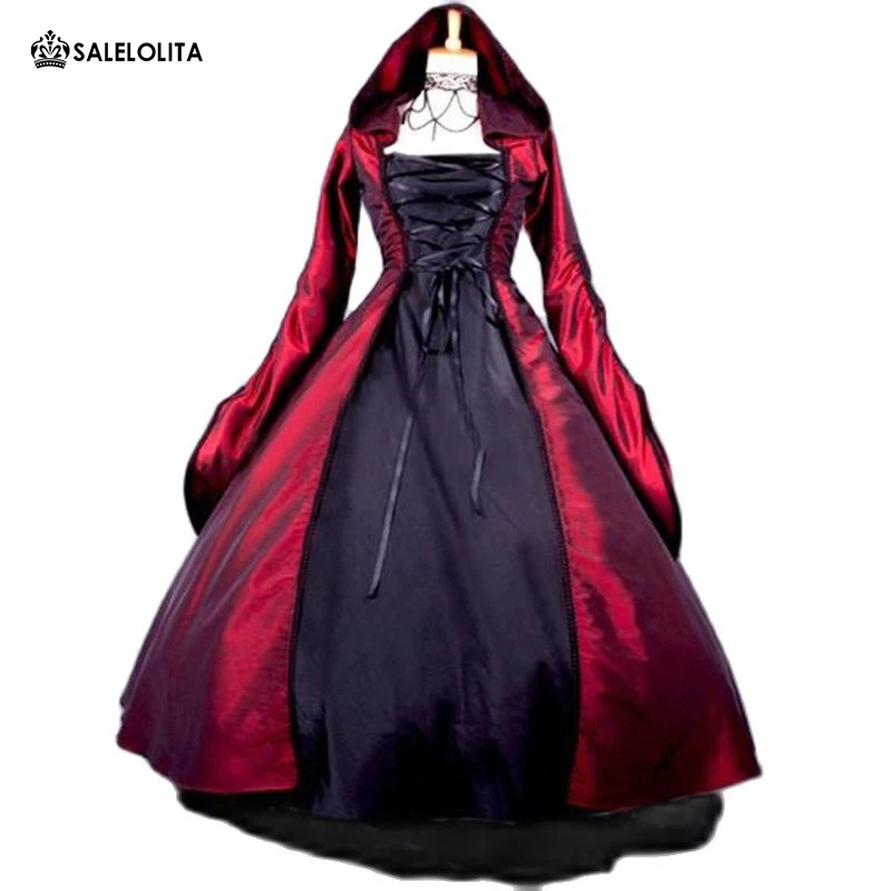

Elegant Renaissance Medieval Dress Vintage Gothic Victorian Steampunk Dresses Ball Gowns Historical Period Theater Clothing