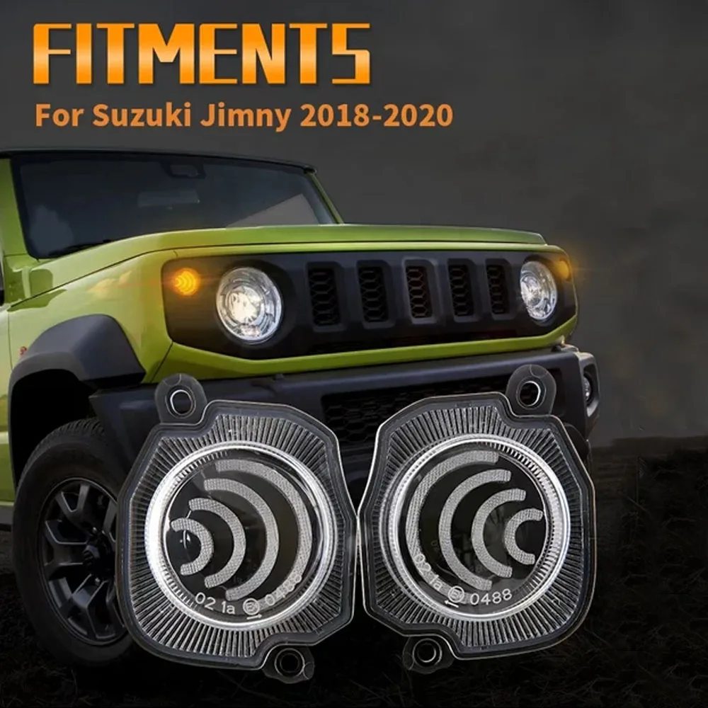 

2pcs LED Car Daytime Running Light Waterproof Auto Headlights Amber Turn Signal Light For Suzuki Jimny JB64 Jb74 2018-2020.