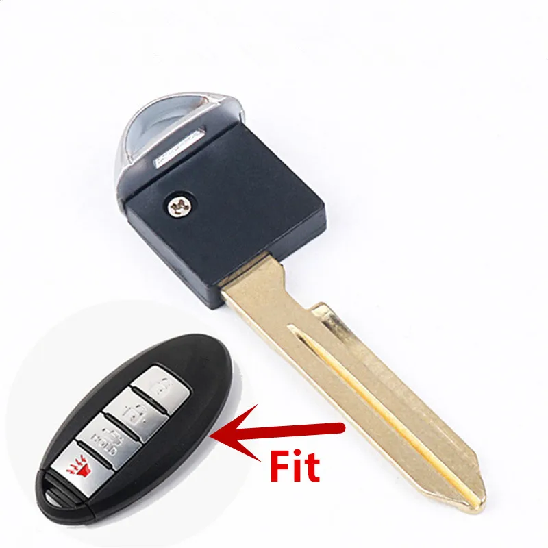 XIEAILI 10 шт. чистый необработанный пульт дистанционного управления Smart Key Blade для Nissan