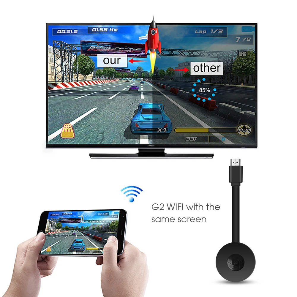 Адаптер Crome Cast HDMI для MiraScreen TV Stick Wi-Fi приемник Google Chromecast 2 Mini PC Android | Электроника