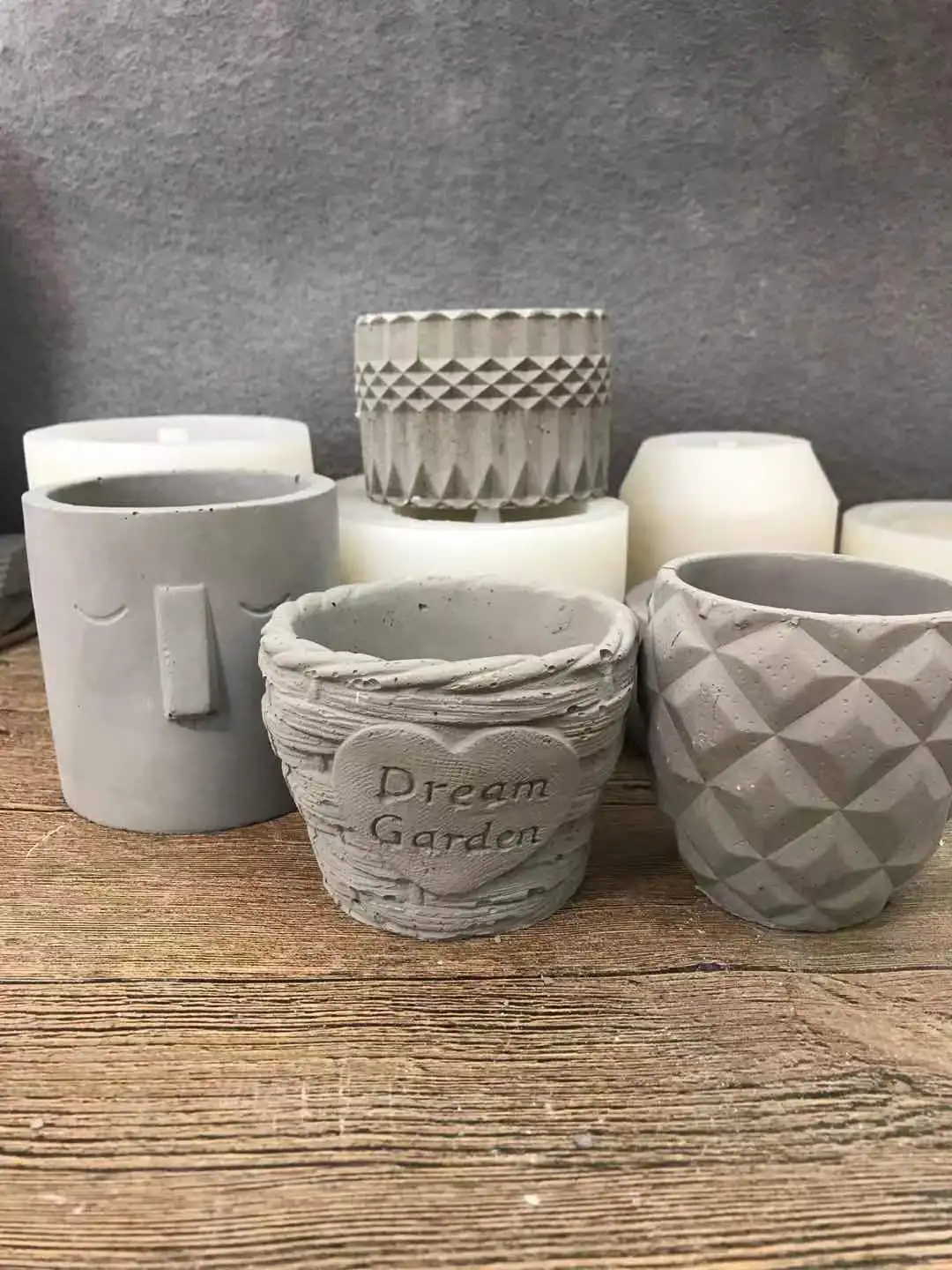 Полигональный геометрический цветочный горшок бетонная силиконовая форма для