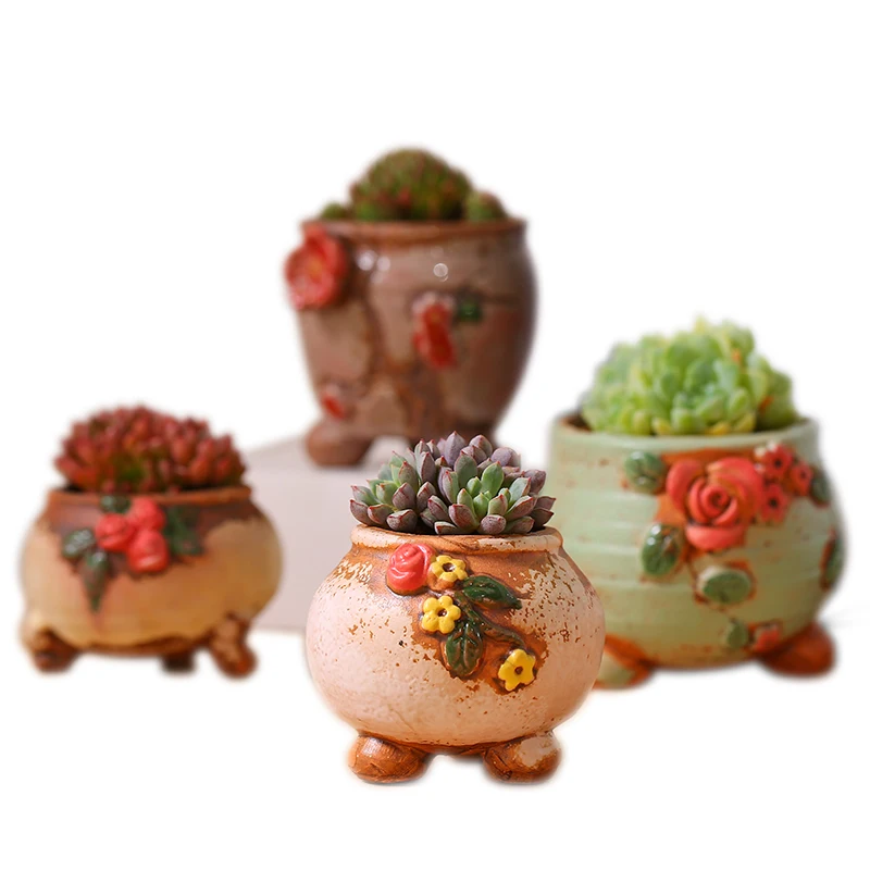 Индивидуальные креативные керамические аксессуары для украшения дома в горшке