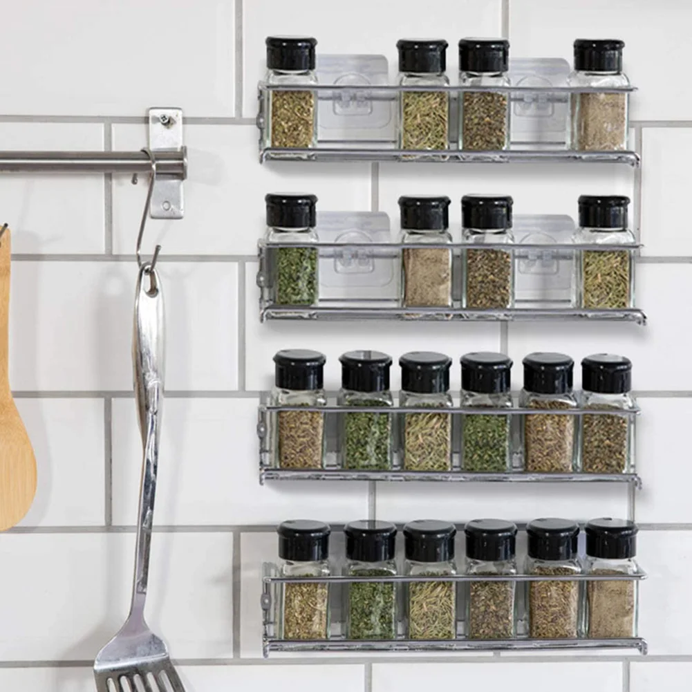 

Wall-Mounted Spice Rack Organizer for Cabinet Spice Shelf Seasoning Organizer for Spice Storage RT88