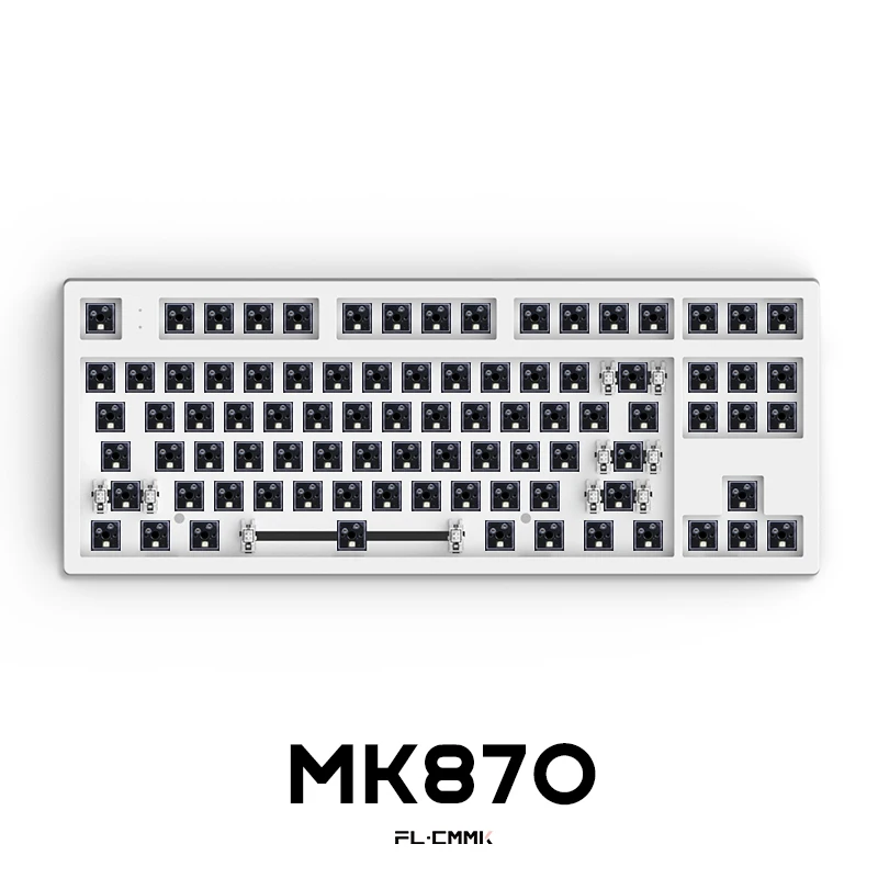 

FLCMMK MK870 DIY 87 Keys Mechanical Keyboard Kit 80% Keyboard WK Layout RGB Single Mode Wired Keyboard