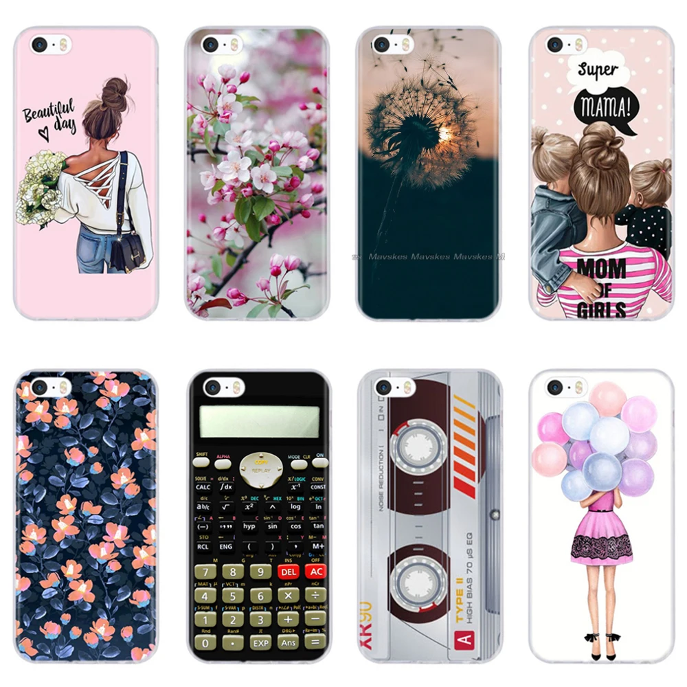 Силиконовый чехол для iPhone 5s 6 7 8 милый из ТПУ 5S 6s 5 SE задняя крышка Couqe|Бамперы| |