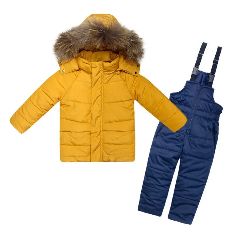 Зимняя одежда для девочек Костюмы комплект детский лыжный костюм комбинезон
