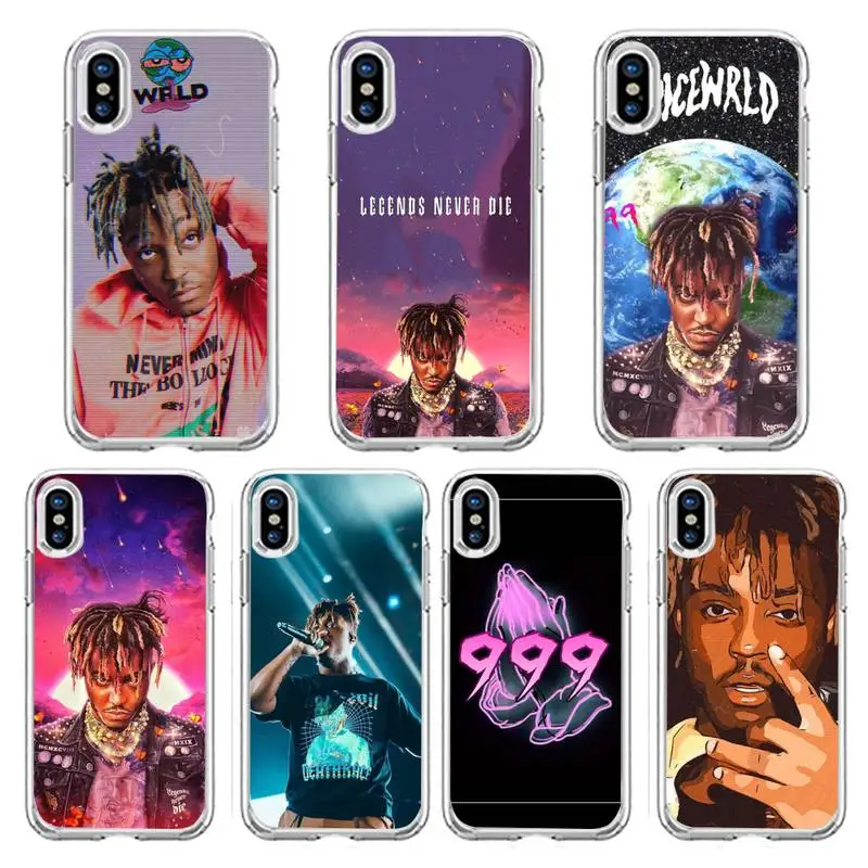 

juice wrld Phone Case Transparent soft For iphone 13 12 11 8 7 plus mini x xs xr pro max