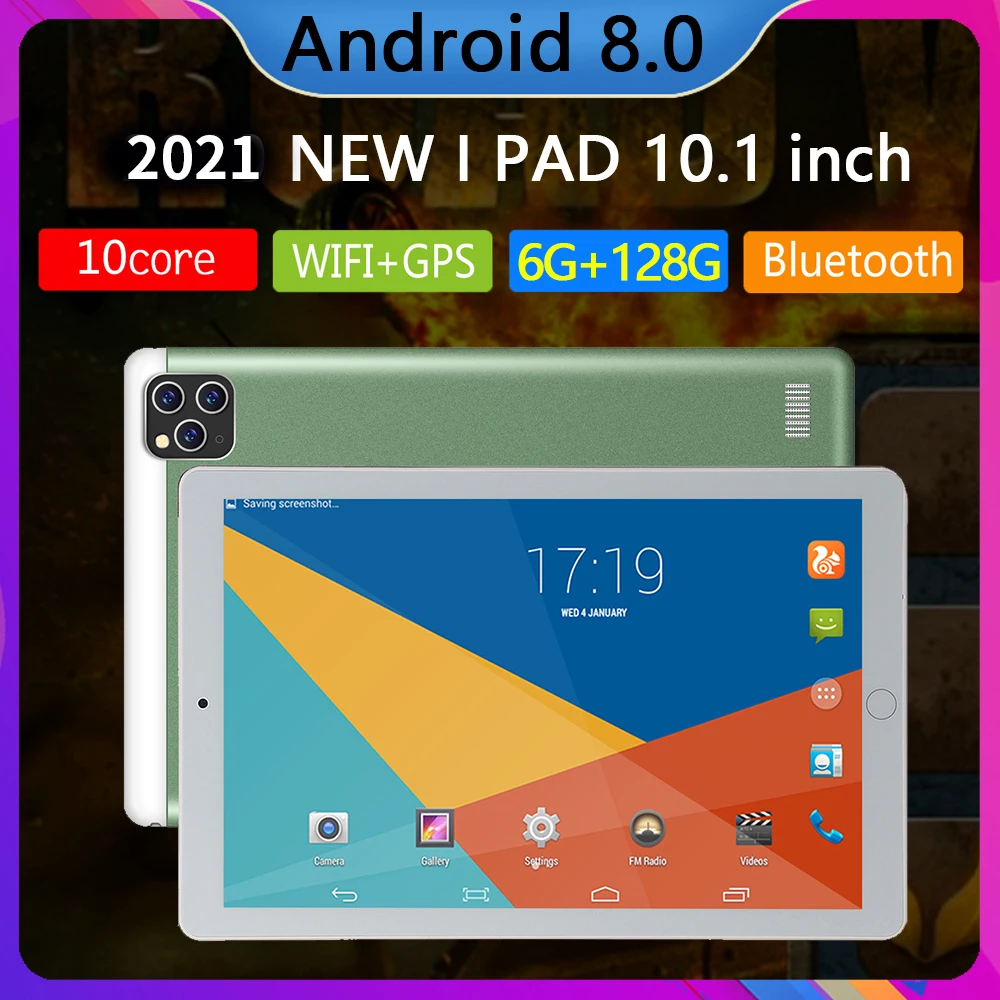Планшет на Android 10 восемь ядер экран 1 дюйма 4 Гб + 64 ГБ | Компьютеры и офис