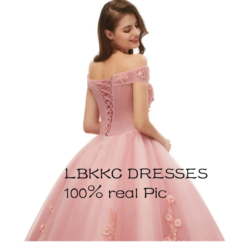 Женское платье с открытыми плечами Тюлевое кружевное для выпускного вечера