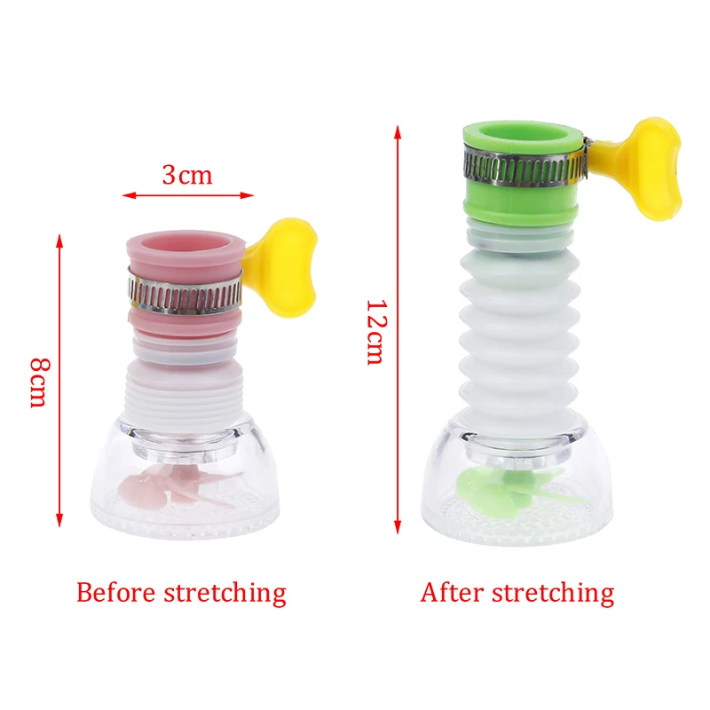 

Universal Kitchen Faucet Water Tap Heads 360 Degree Rotating Household Water Purifier Filter Sprayer Activated Carbon Filtration