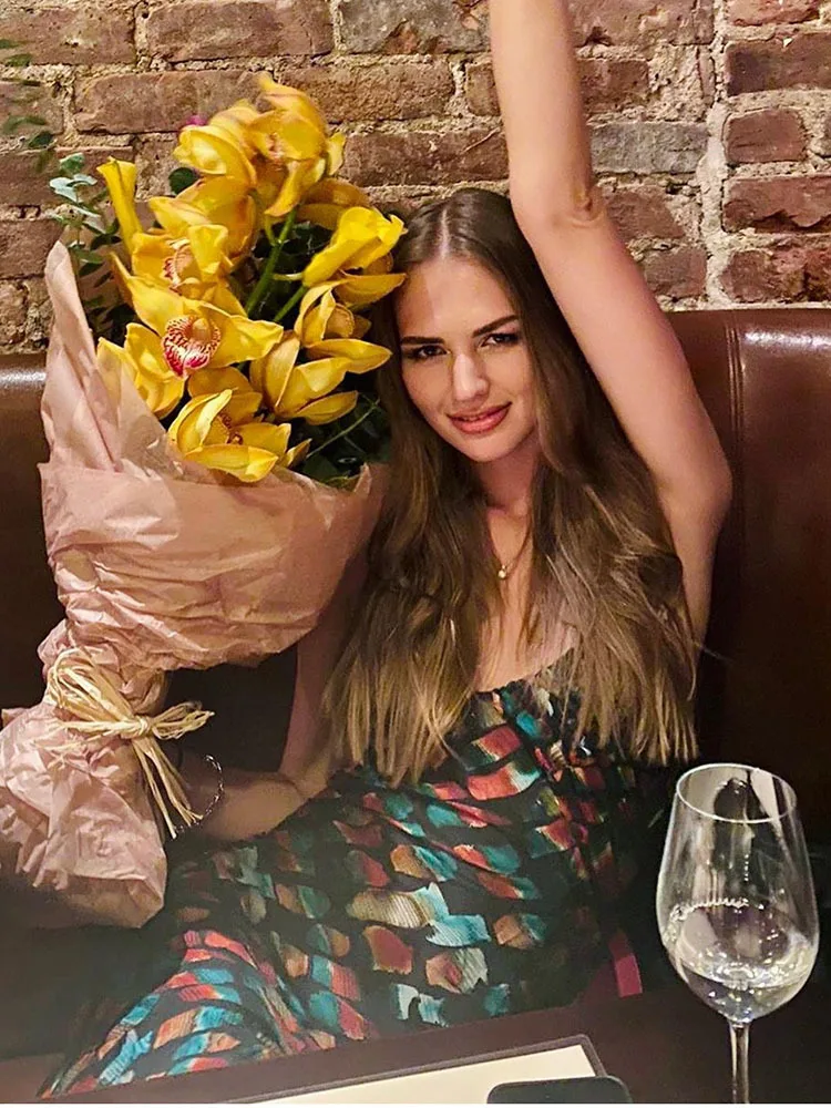 

Fashion Print Halter Sexy Backless Split Dress for Women Elegant Sleeveless Maxi Long Dresses Party Night Club