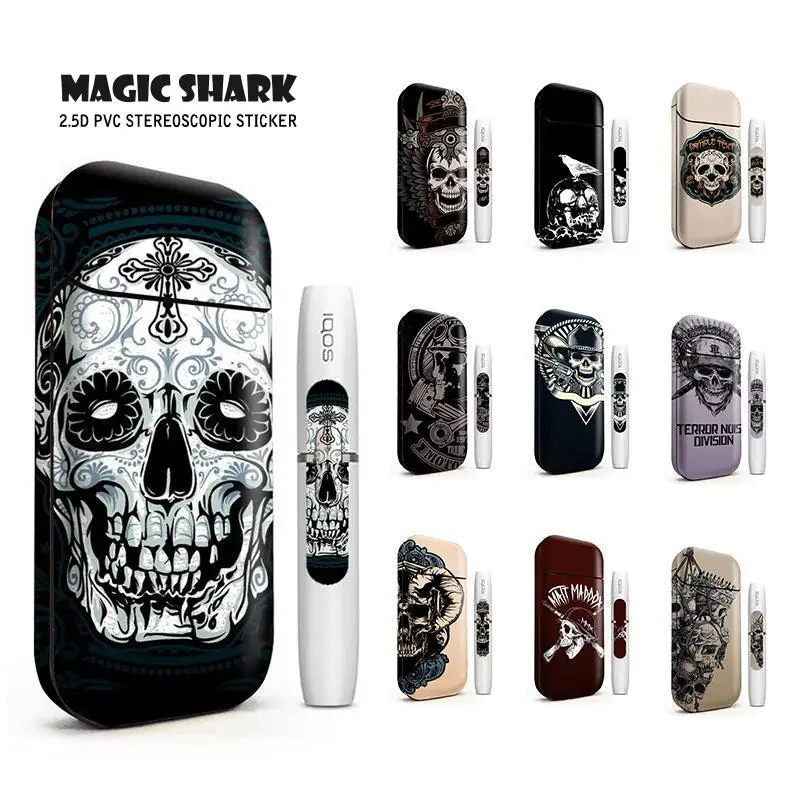 Защитная пленка Magic Shark пвх чехол с черепом наклейка для IQOS 2 4 Plus декоративная