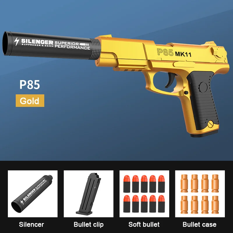 P85 игрушечный пистолет-ракушка пистолет для страйкбола мальчиков Уличный спорт CS
