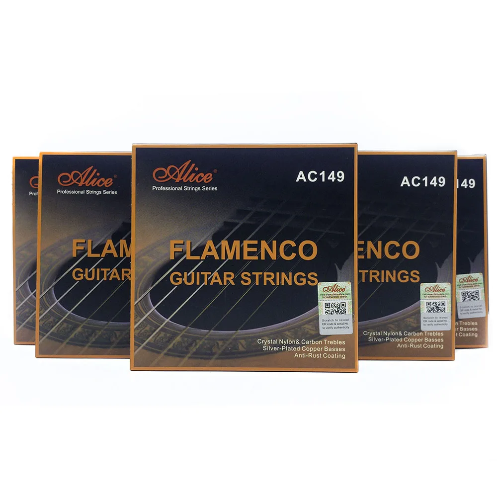 

5 Sets Alice AC149 Professional Flamenco Guitar Strings Nylon Strings Silver-plated Copper
