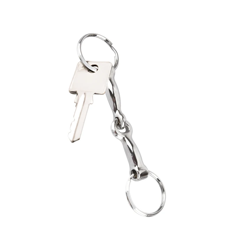 Cavassion Equestrian Snaffle Bit Key Ring as a gift for horse riding armature shape key chain it is not real bit