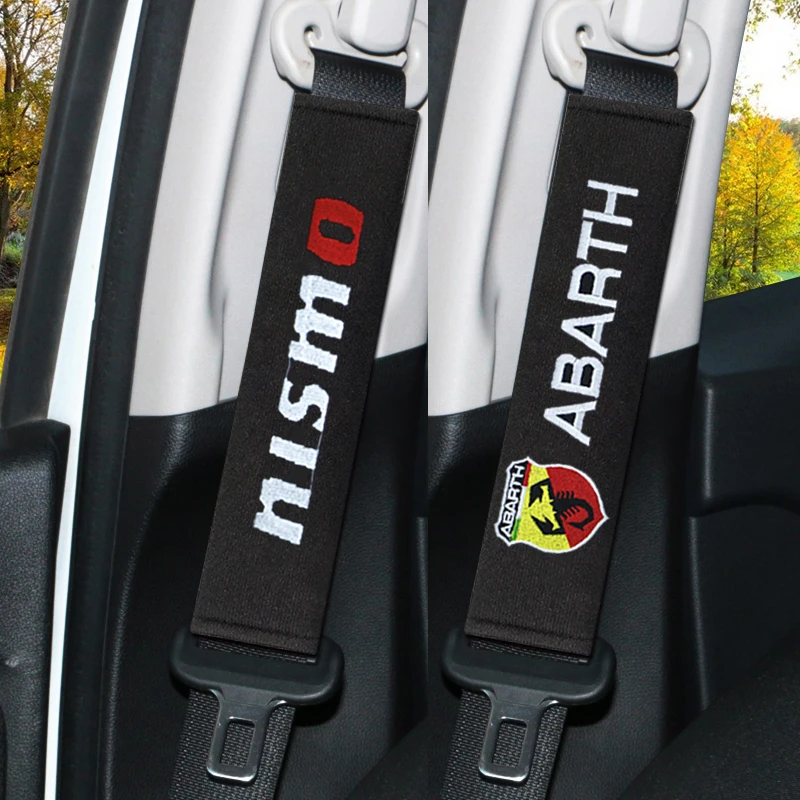 

2pcs Car Seat Belt Protective Cover Interior Accessories For audi a4 a5 a6 b5 b6 b7 q3 q5 q7 rs quattro s line c5 c6 tt sline a3