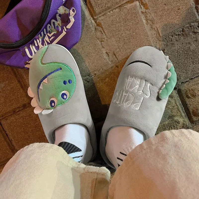 Новинка хлопковые тапочки для мужчин и женщин модные с мультяшным рисунком