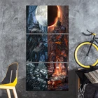 3 шт. Dark Souls Фэнтези видеоигры Прохладный декор стены искусства печать плакатов-без рамки