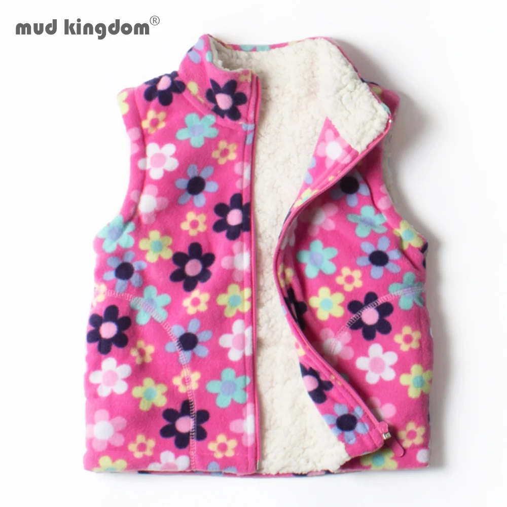 Mudkingdom/Детский жилет Куртки Детская верхняя одежда без рукавов с милым принтом