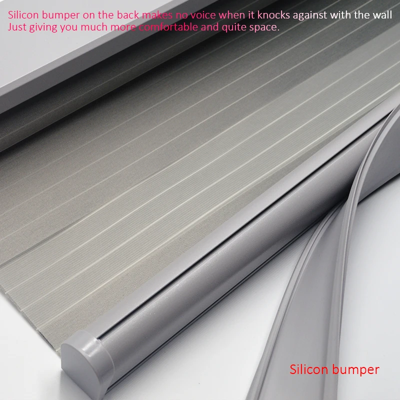 

Smart Matters Quality Window Zebra Blinds Shades Blockout 100% Grey Fabric Perforated Beads Roller Curtains Bedroom Livingroom