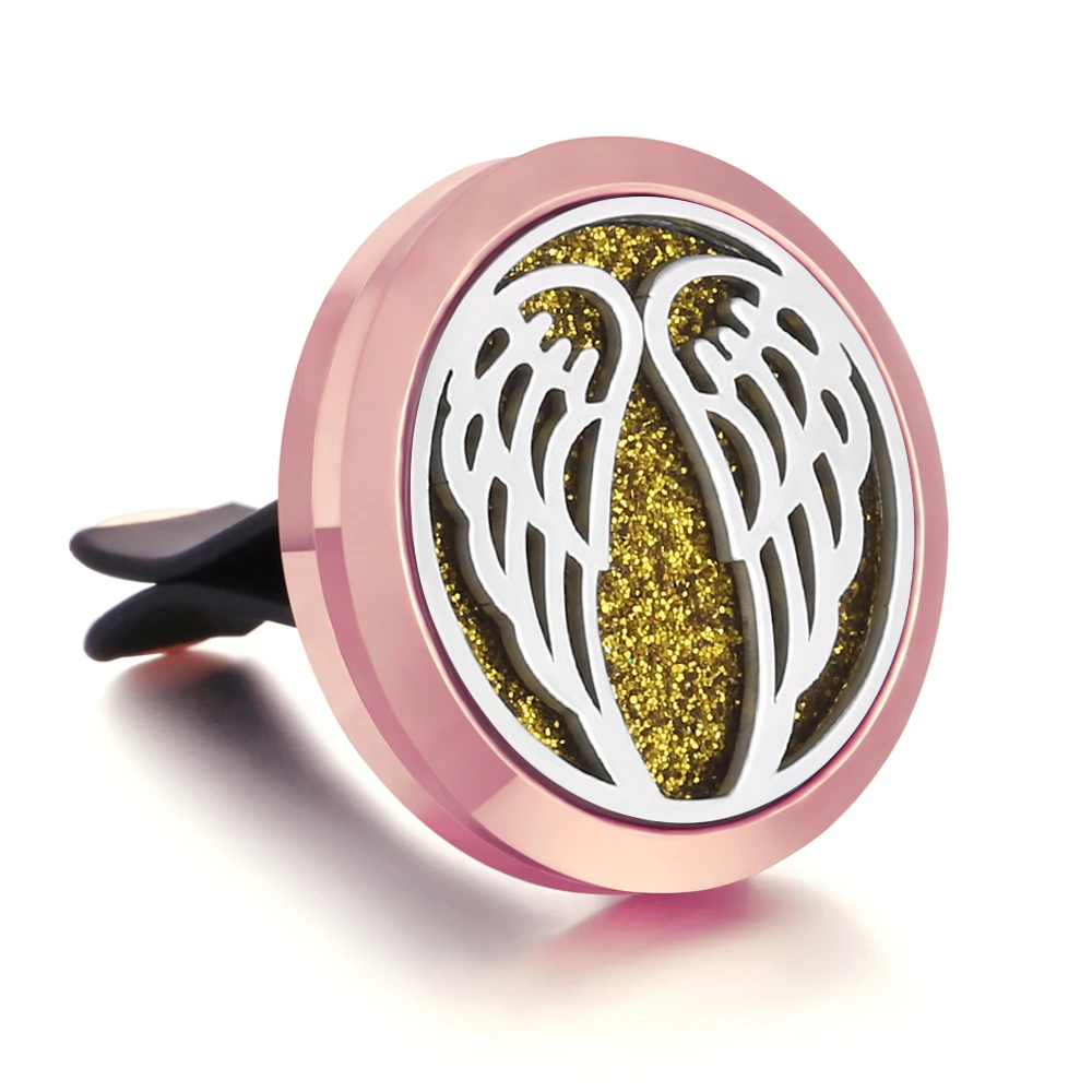 2019 New Aromatherapy Locket Rose Gold Tree of Life Stainless Steel Vent Freshener Car Essential Oil Diffuser Air | Украшения и