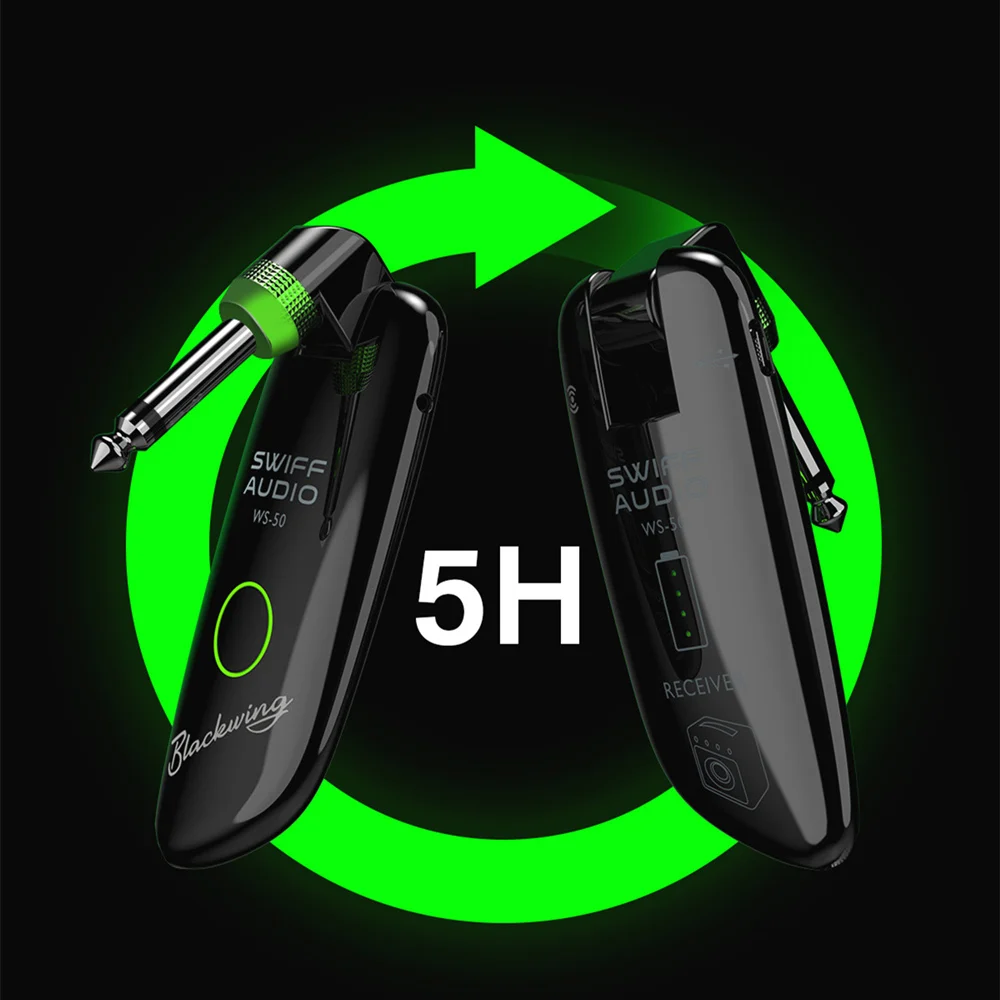 swiff ws 50 uhf audio verstärker gitarre wireless system 50m 635mm drahtlose elektrische gitarre sender empfänger für gitarre bass fre