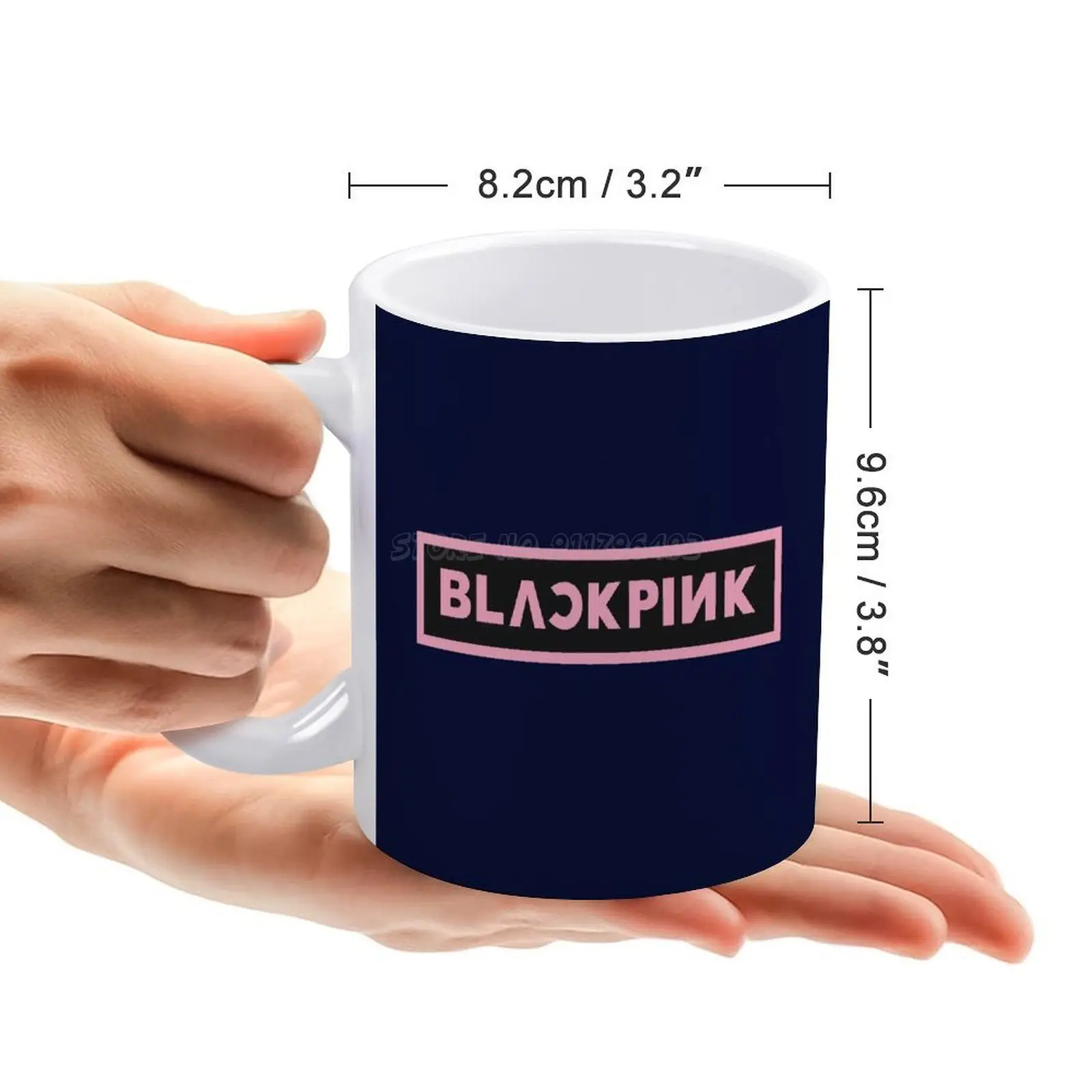 K-pop дизайнерская футболка с логотипом группы девушек белая кружка керамическая