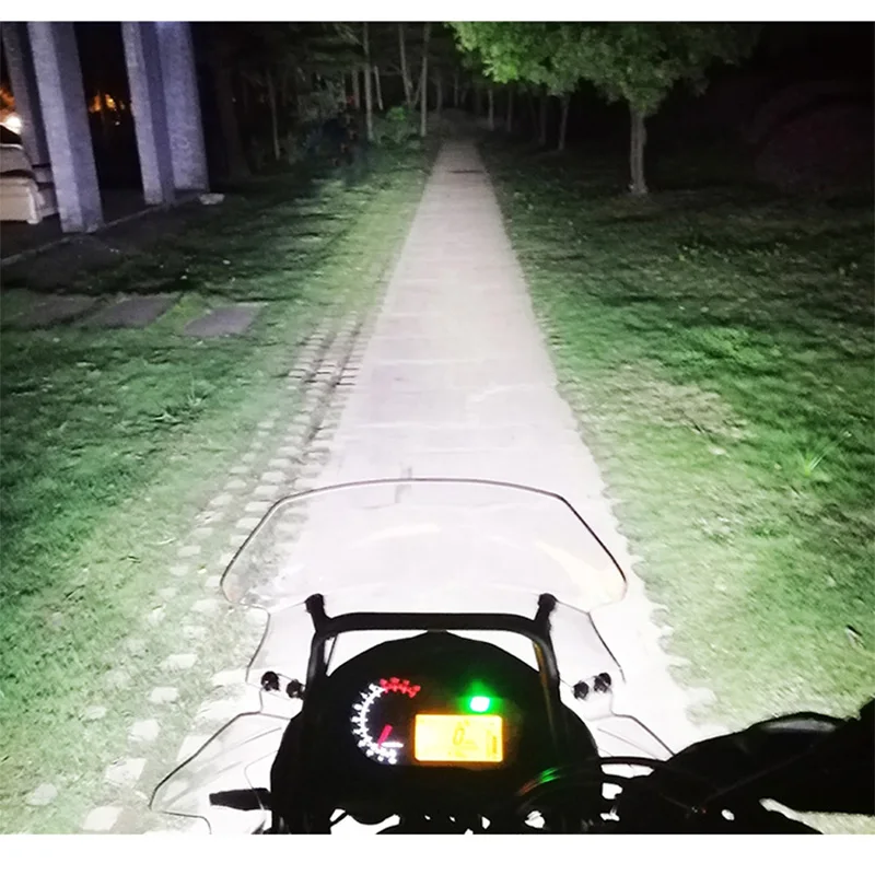 

Led motorcycle headlight 6/9 beads moto led lamps For BMW R1200GS F800 F700GS Front Brackets motorbike Fog Passing Light