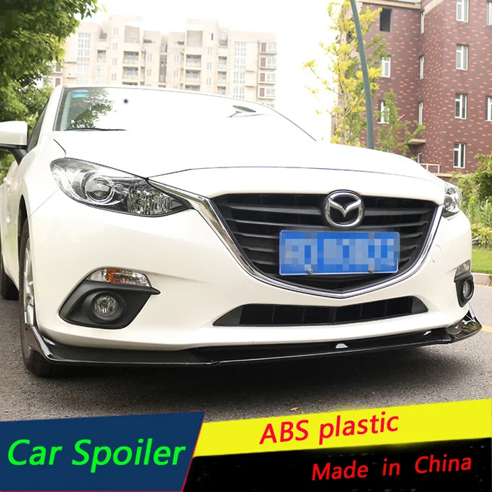 Защитный диффузор для переднего бампера Mazda 3 Axela 2014 2017 комплект кузова бамперы