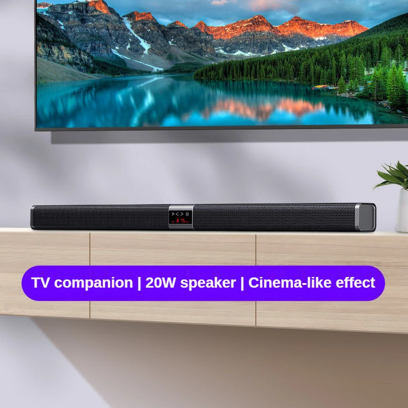 soundbar tv wireless bluetooth speaker subwoofer stereo soundbox echo wall home theater system 3d surround for fm radio tf card free global shipping
