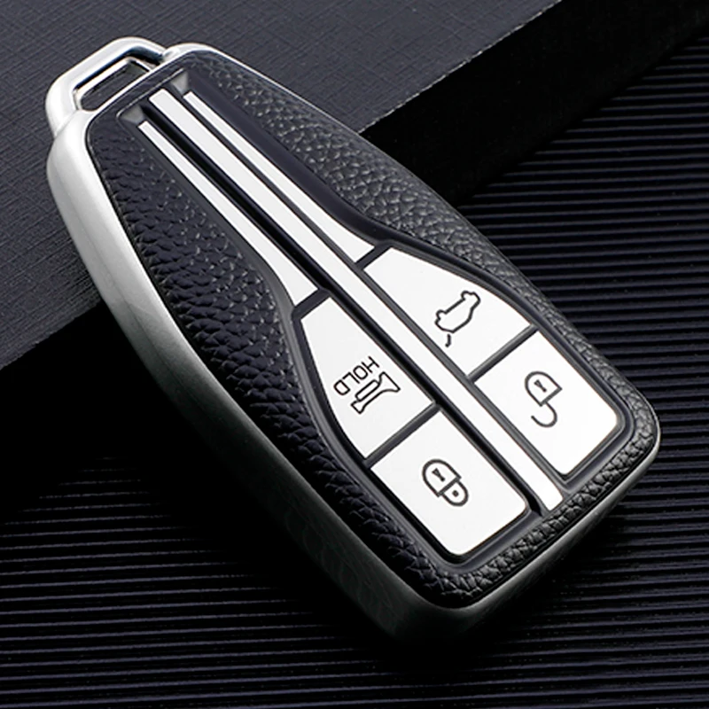 

Кожаный ТПУ смарт-чехол для автомобильного ключа с дистанционным управлением, чехол, защитный чехол, брелок для ключей для Hongqi H5 H9 HS5 HS7 H7 L5 HS3 ...