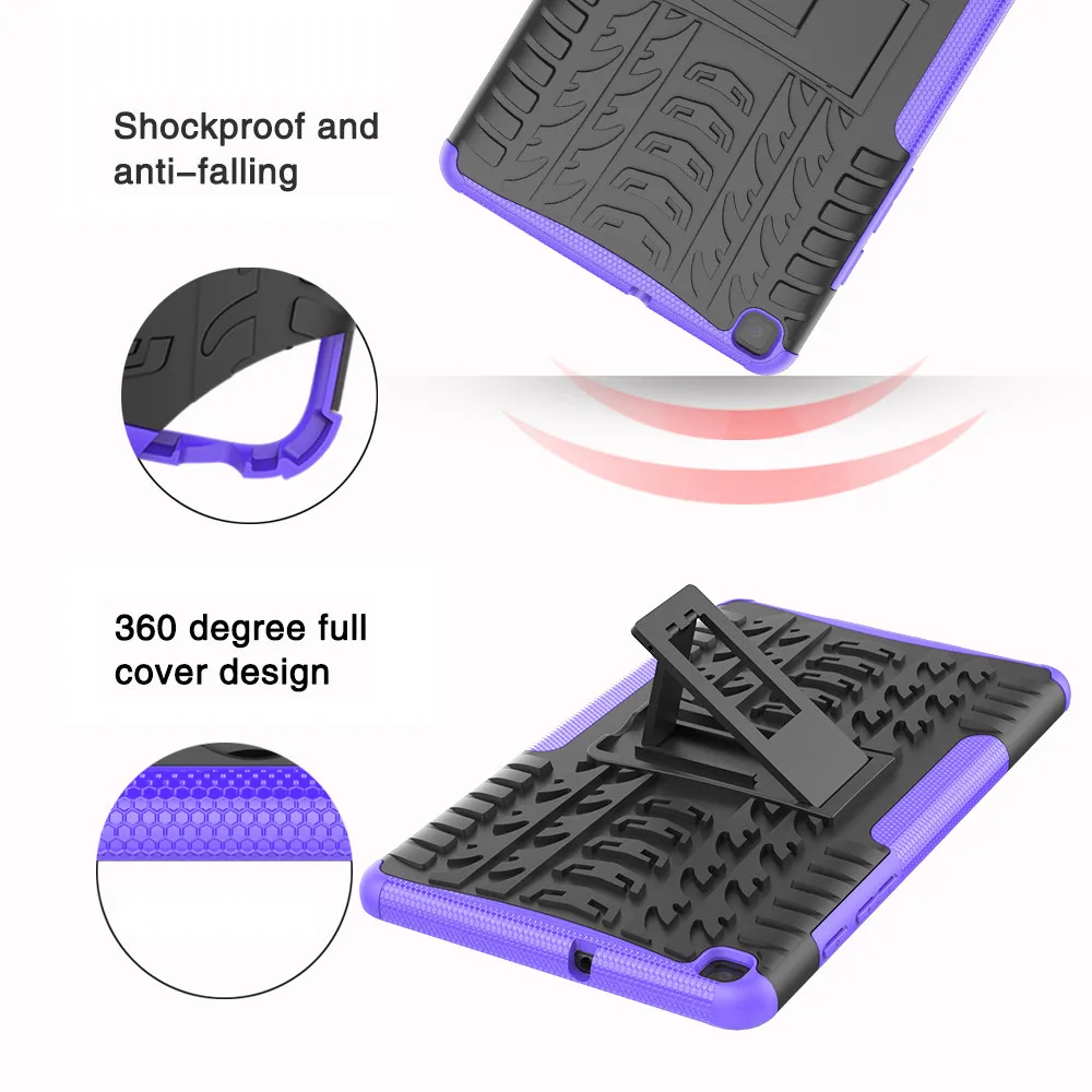 Rugged Hybrid Case Stand Cover For Samsung Galaxy Tab A 8.0 Inch 2019 T295 T290 Full Protection for Camera Tablets z0905 | Компьютеры и