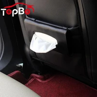 new car visor tissue holder pu leather hanging paper towel clip napkin holder backseat tissue case auto interior accessories