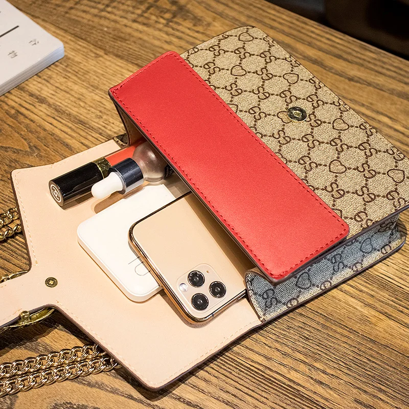 2021 Women Wallet Famous Brand Cell Phone Chain Bags Big Card Holders Handbag Purse Clutch Messenger Shoulder Long Straps